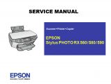 Manual de Servicio en Inglés Impresora Epson RX560 580 590
