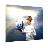 Custom Fabric Graphic For 8ft High Quality Portable Tension Fabric Exhibition Stand Backdrop Advertising Wall Banner  (Graphic Only / Double Sided)