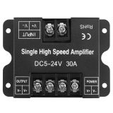 LED Signal Amplifier, 30A Single Color LED Signal Amplifier for Light Strip RGB LED Controller High Power Amplifier