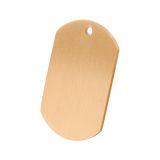 10pcs Military Tag Blank Brass Tag Dog Tag Pendant for engraving