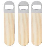 25PCS Sublimation 7"x 1.6" Wooden Handle Stainless Steel Opener