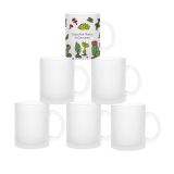 CALCA 36 Packs 11oz Sublimation Blanks Glass Frosted Mug