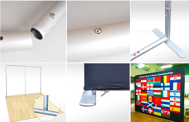  Straight Fabric Display Wall details1