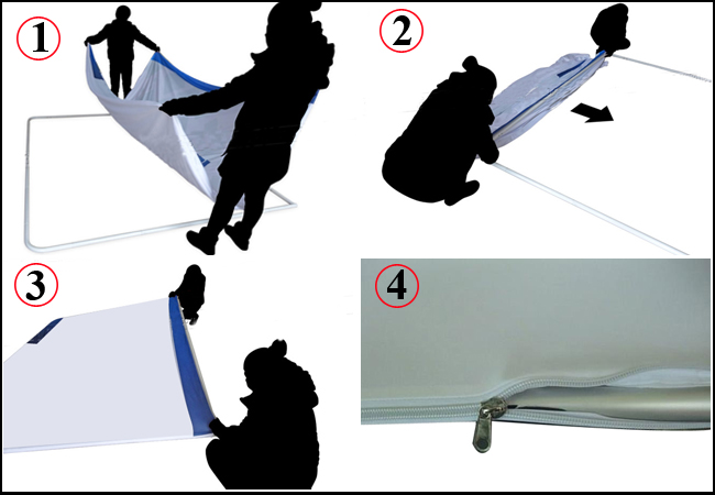  Straight Fabric Display Wall usage1