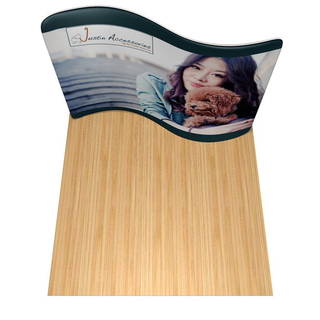 Application of 10ft S Shape Fabric Display Wall (Graphics Included)