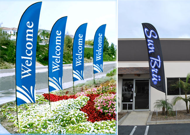 Wing Banner with Spike Base application 1