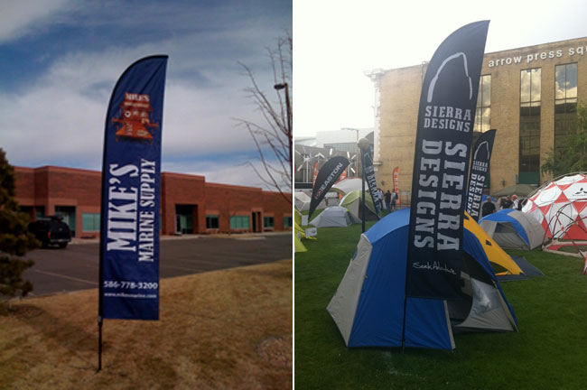 Wing Banner with Spike Base application 2