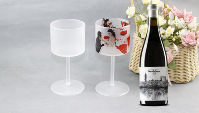 Sublimation Blank Matte Glass Goblet