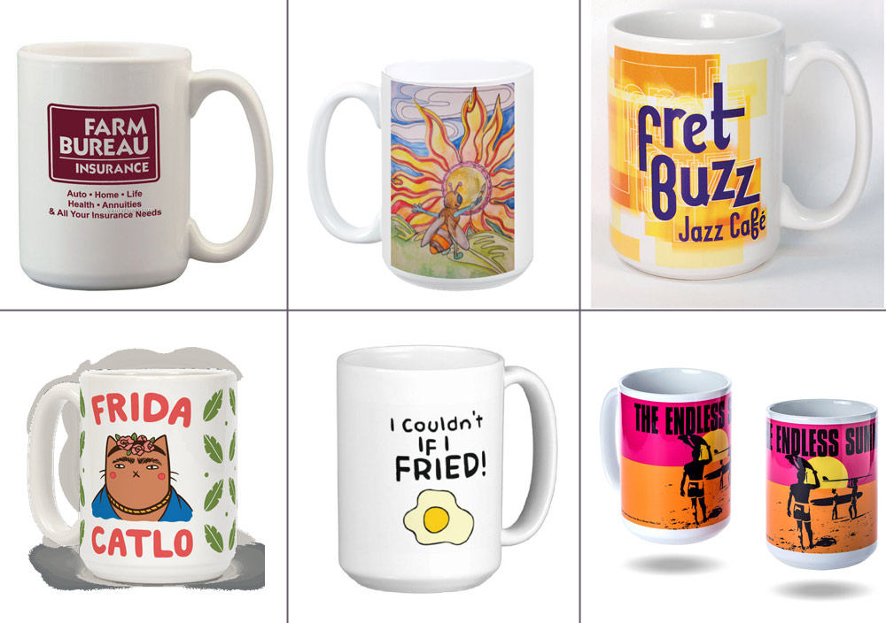 15 OZ Sublimation Blank White Mugs