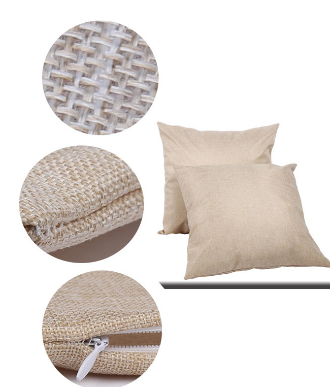 Linen Sublimation Blank Pillow Case Cushion Cover