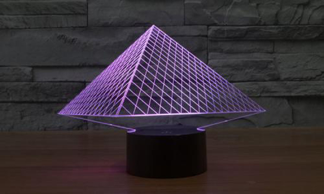 Night Light Acrylic Plate Panel Holder + USB Cable