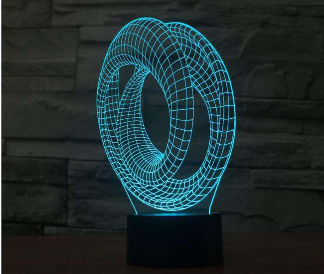 Night Light Acrylic Plate Panel Holder + USB Cable+Remote