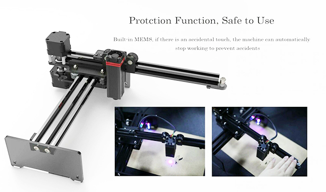 20W Desktop Laser Engraving Machine with APP Control
